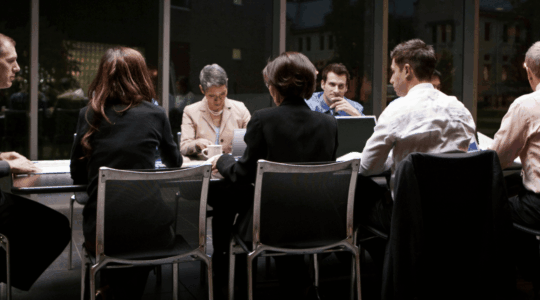 Nighttime-business-meeting