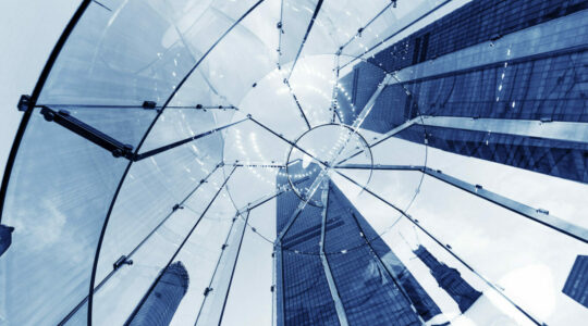 abstract-view-of skyscrapers